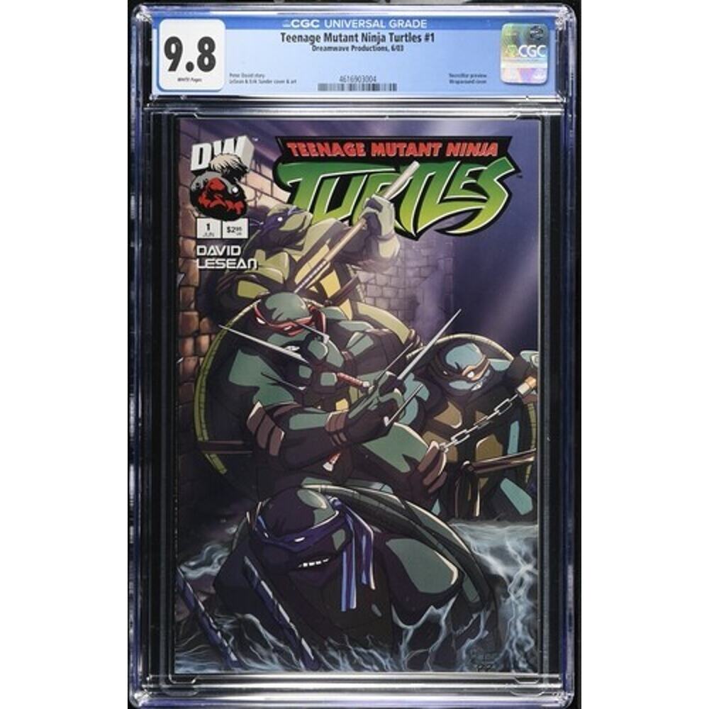 Teenage Mutant Ninja Turtles #1 CGC 9.8 nm,/m Dreamwave 2003 Peter David Story